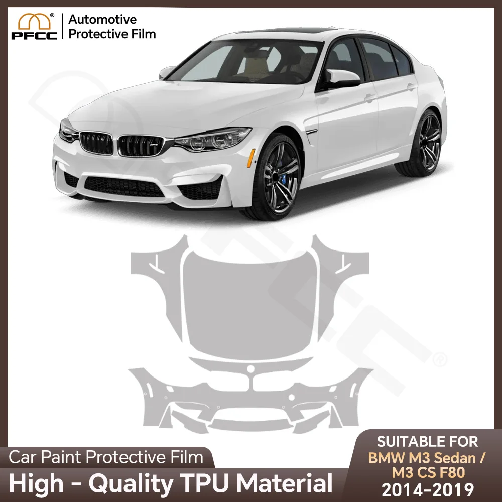

TPU PPF For BMW M3 Sedan CS F80 2014-2019 Anti-scratch Paint Protection Film Car Body Clear Bra Pre-cut Resistant Repairable Kit