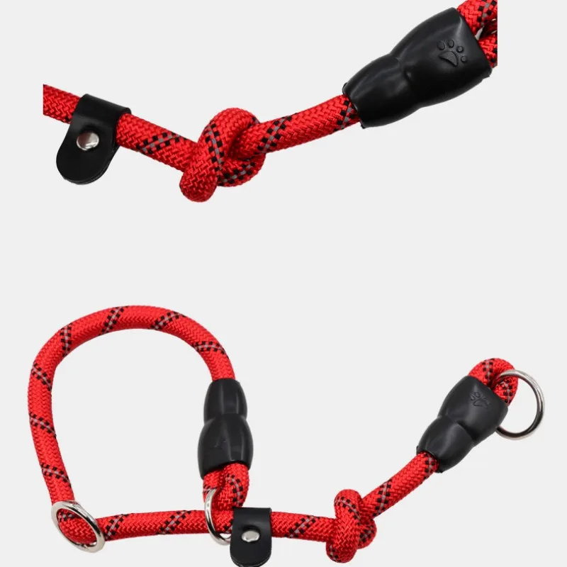 Dog Collar P Chain Pet Collars Adjustable Collar Dog Walking Training P Chain Dogs Collars Reflective Dogs Ropes Pet Accessories