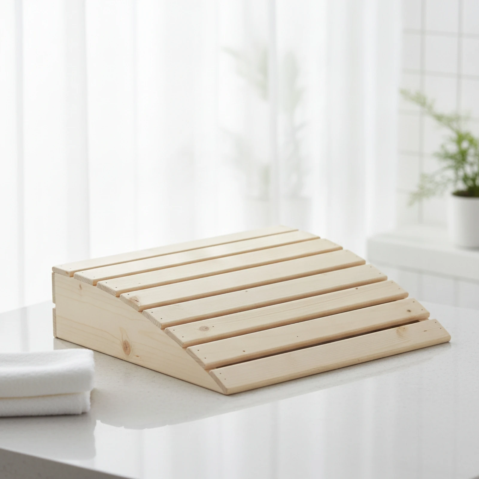 Sauna Headrest Breathable Sauna Pillow Wooden Headrest Natural Head Pillow Traditional for Bath