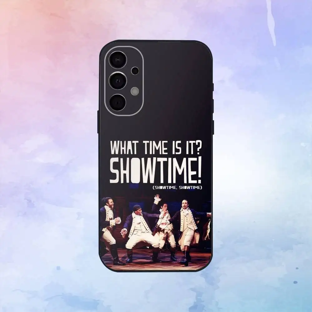 حافظة هاتف H-hamilton Musical Lyrics لهاتف سامسونج S25، S24، S21، S22، S23، S30، Ultra، S20، Plus، Fe، Lite، Note، 10,9,5G غطاء أسود