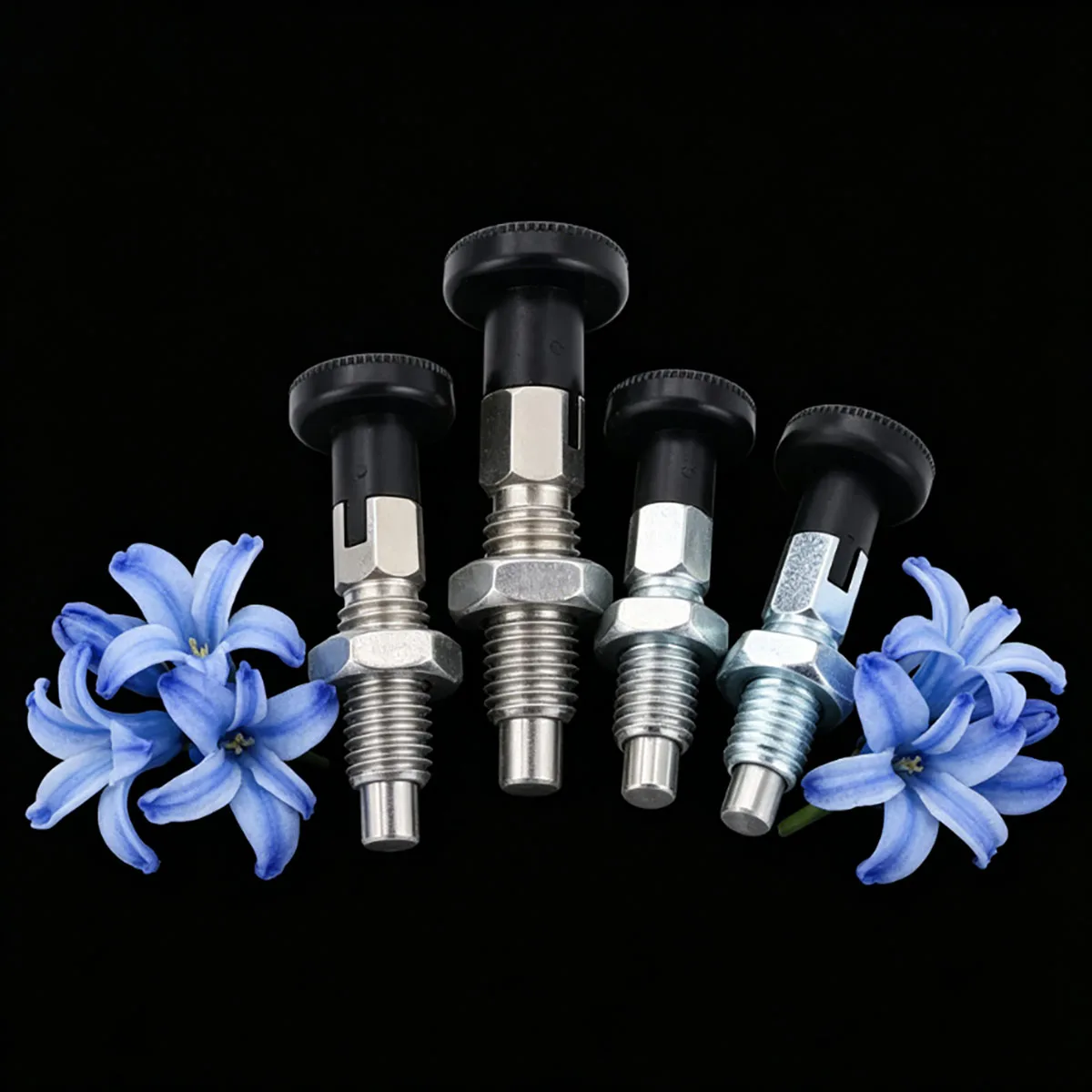 Stainless Steel Knob Plunger Indexing Pin Self-locking Reset Type Spring Positioning Locating Pin 6-M16