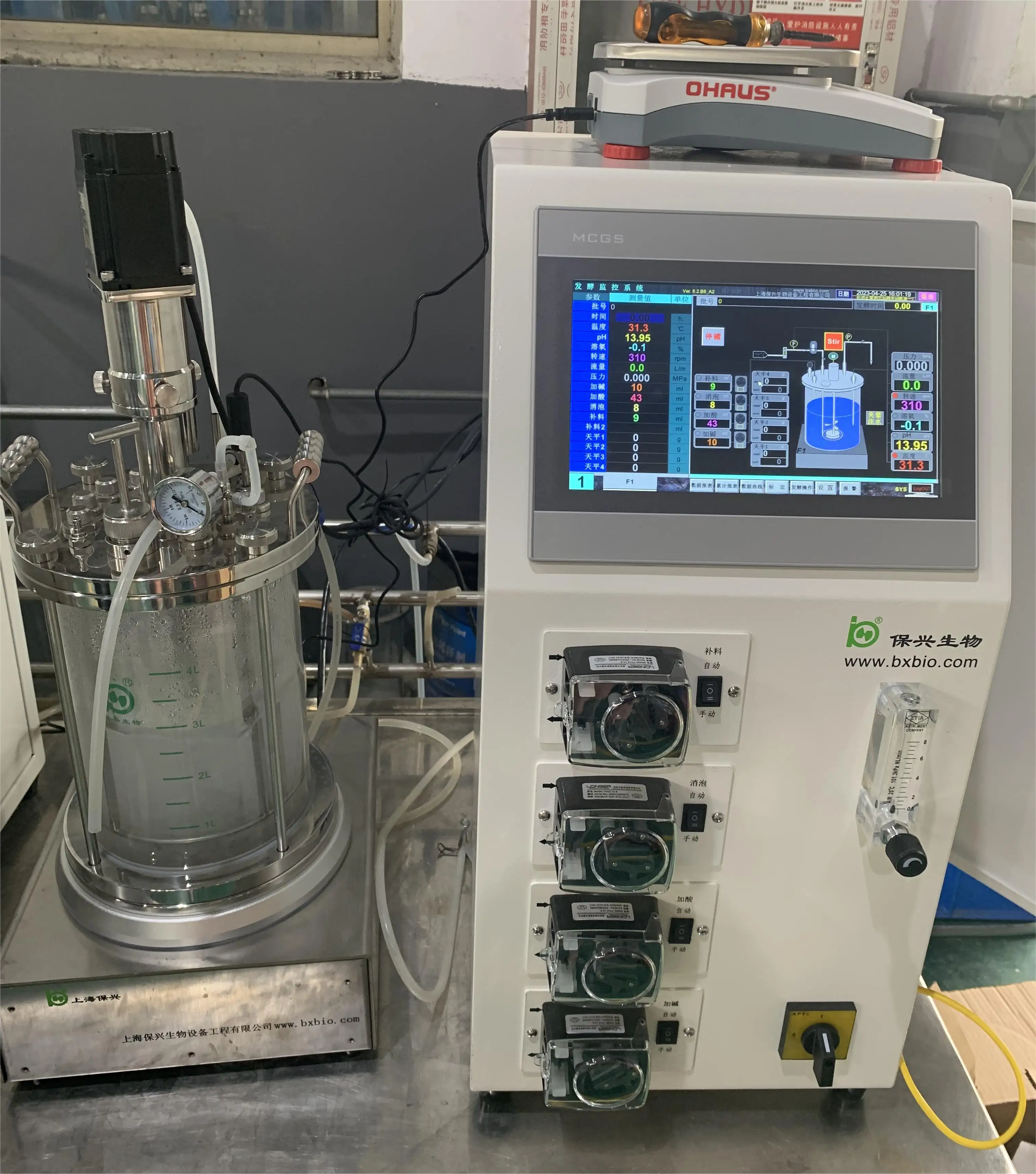 Bioreactor Lab Schaal Micro Algen Teelt Bioreactor Stem Cell Bioreactor