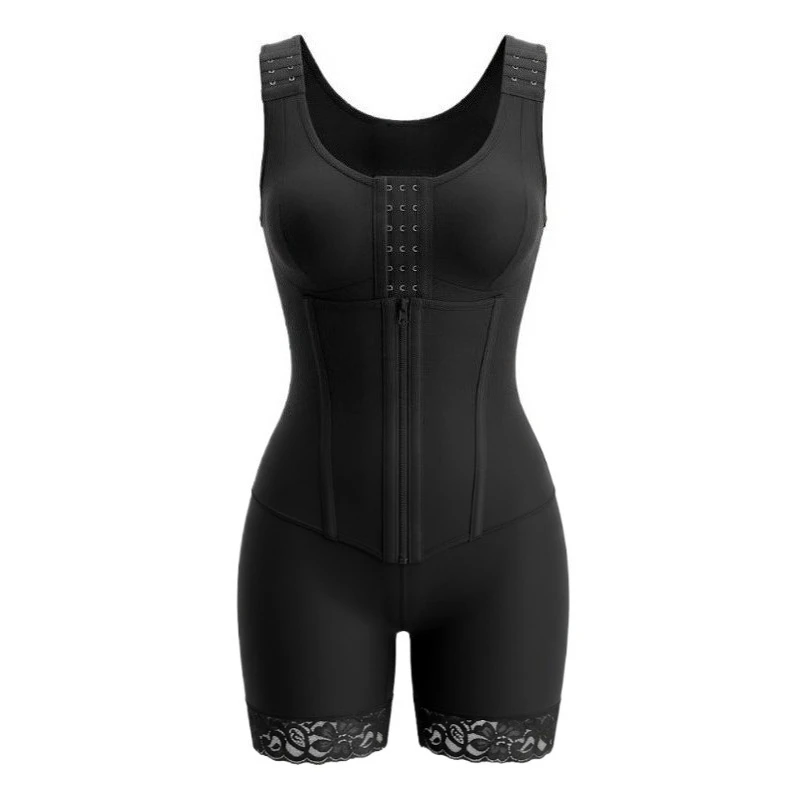 Full Body Shaper High Compression Shapewear Open Crotch Girdle for Postpartum Slimming Lifting Sheath Belly Fajas Bodysuits