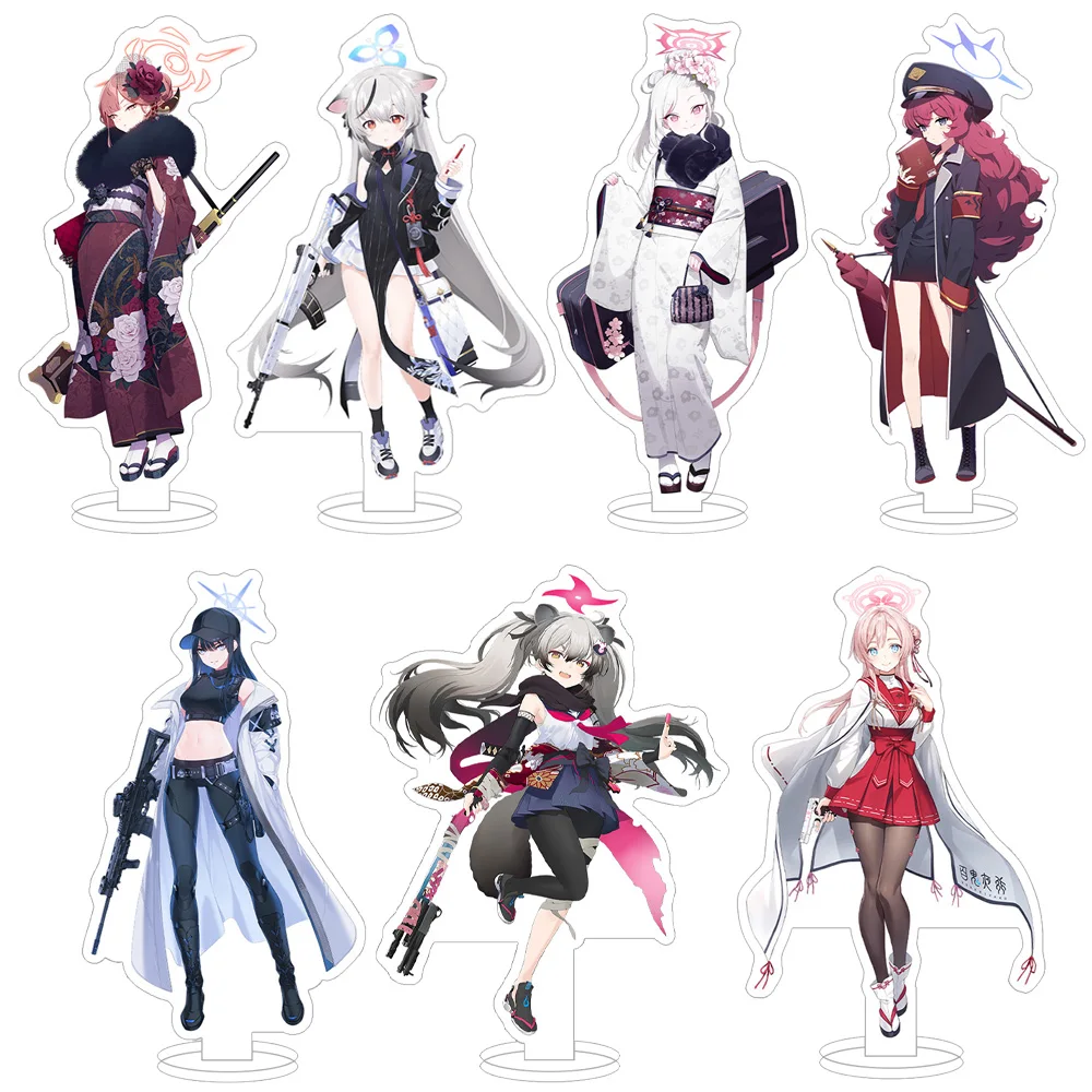 الأزرق الأرشيف شخصية كيرارا ريو يوكا كيوكي شيهيرو ماكي هير كوتاما نيرو Asuna Eimi أنيمي لعبة الاكريليك حامل مكتب زخرفة #1