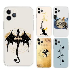 F-Fourth Wing Dragon  Phone Case For iPhone Apple 15,14,13,12,Mini,11,Pro,Max,Plus,X,XR,XS,8,SE,2020,Plus Transparent Cover