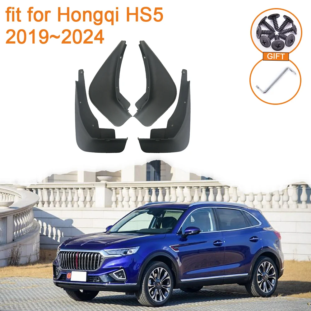 

Mudflap for Hongqi HS5 2019 2020 2021 2022 2023 2024 Accessories Front Wheel Mudguard Splash Auto Front Mud Guard MudFlaps Parts