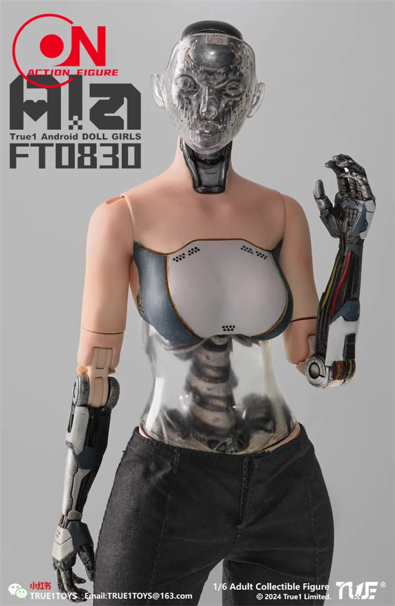 True1Toys 1/6 FT0830 Android Ala Semi-mechanical Action Figure 12'' Female Soldier Figurine Full Set Collectible Model Toy