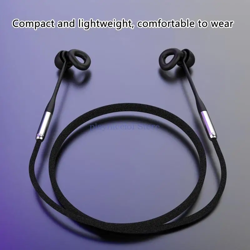 Connector Cord Strap Tug-Resistant Safety Lanyard Cord Works with Most Earplug Flexible Cord for Sports Running