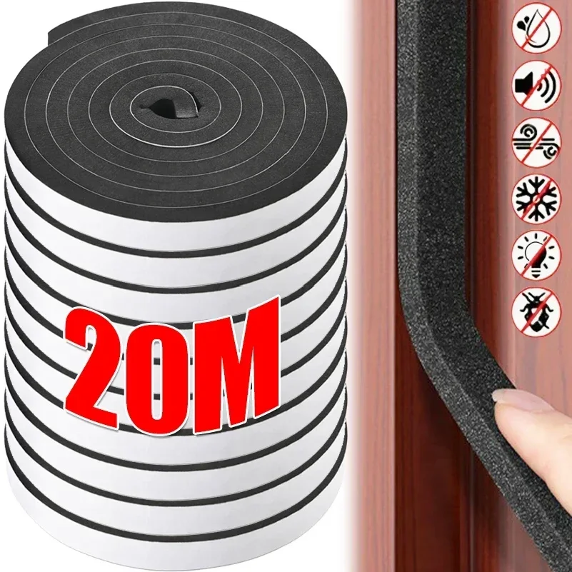 

Self-Adhesive Sponge Sealing Strip Window Door Anti-collision Sealing Strips Windproof Sound-Proof Door Gap Sealing Foam Tapes