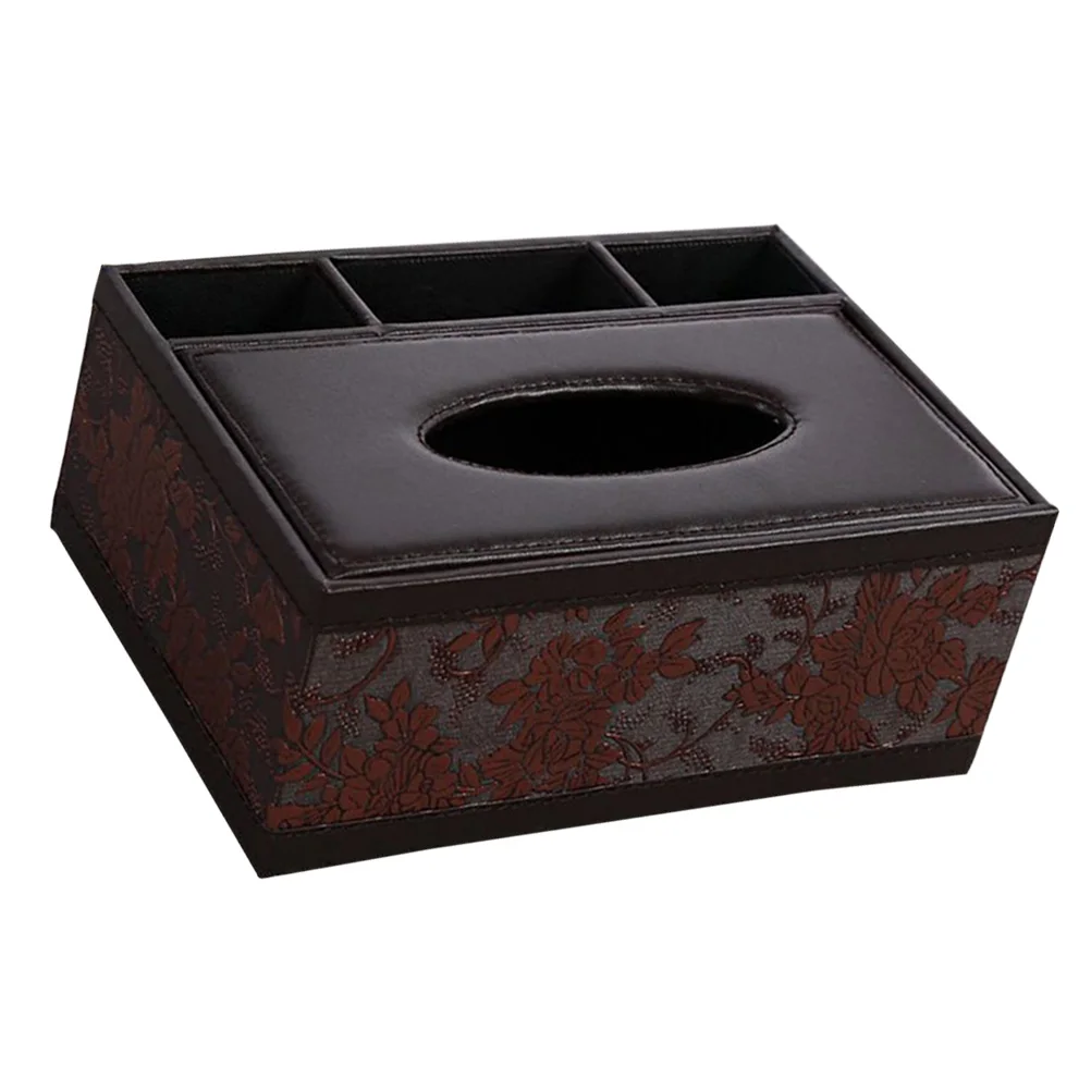 

Multifunctional Tissue Box Desktop Organizer Scissor Holder Pencil Storage Boxes Home Office Car Clean Tidy Eco Material
