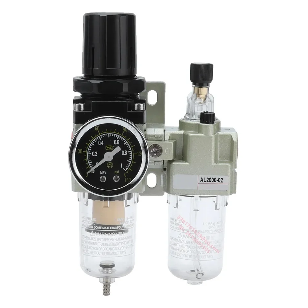 

Compressor Air Filter Pressure Regulator Trap Pneumatic Oil Water Separator Pump Manual Drainage Supply AC2010-02 SMC Type