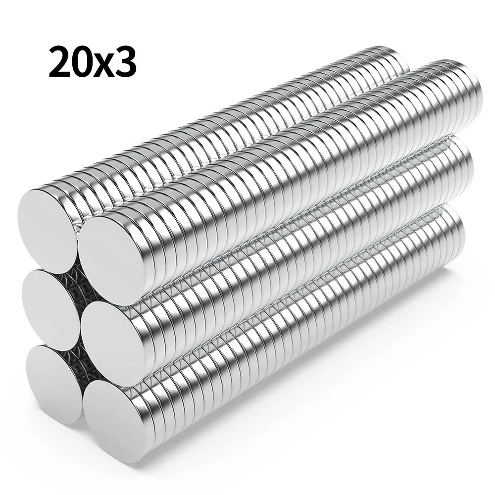 

20x3mm N35 Super Strong Neodymium Magnet Round NdfeB Powerful Permanent Magnetic imanes Refrigerator Magnets 20*3