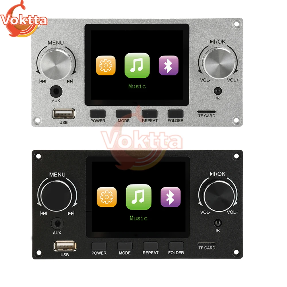 Schermo a colori TFT da 2,8 pollici Kit modulo scheda di decodifica audio senza perdita fai da te DC 4.5-5.0V I2S Lettore di uscita audio digitale USB AUX TF FM