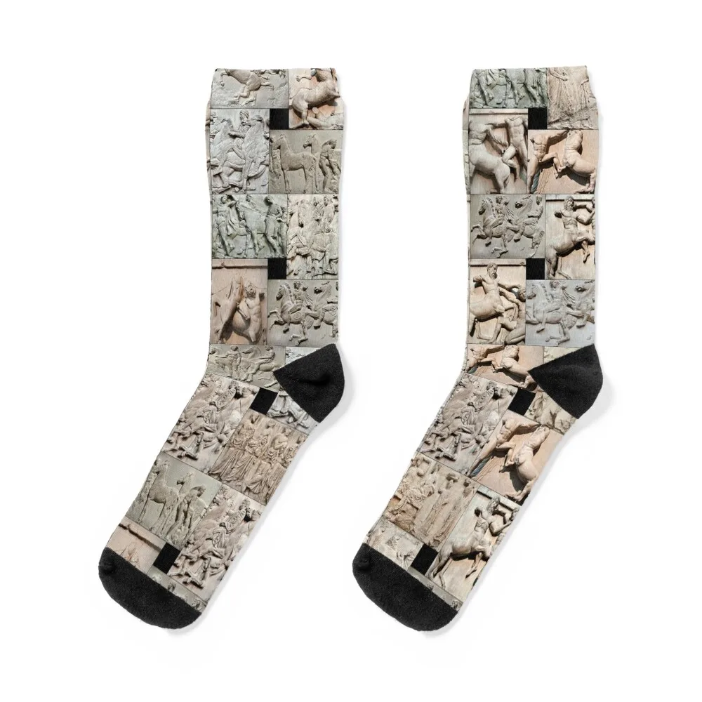 

Elgin Marbles Socks luxe Hiking boots anti slip football kawaii Boy Child Socks Women's