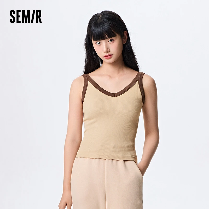 

Semir Bra Girls Seamless Integrated Vest Elastic Comfortable Wireless Steel Ring Slimming Breathable Skin-Friendly Underwear