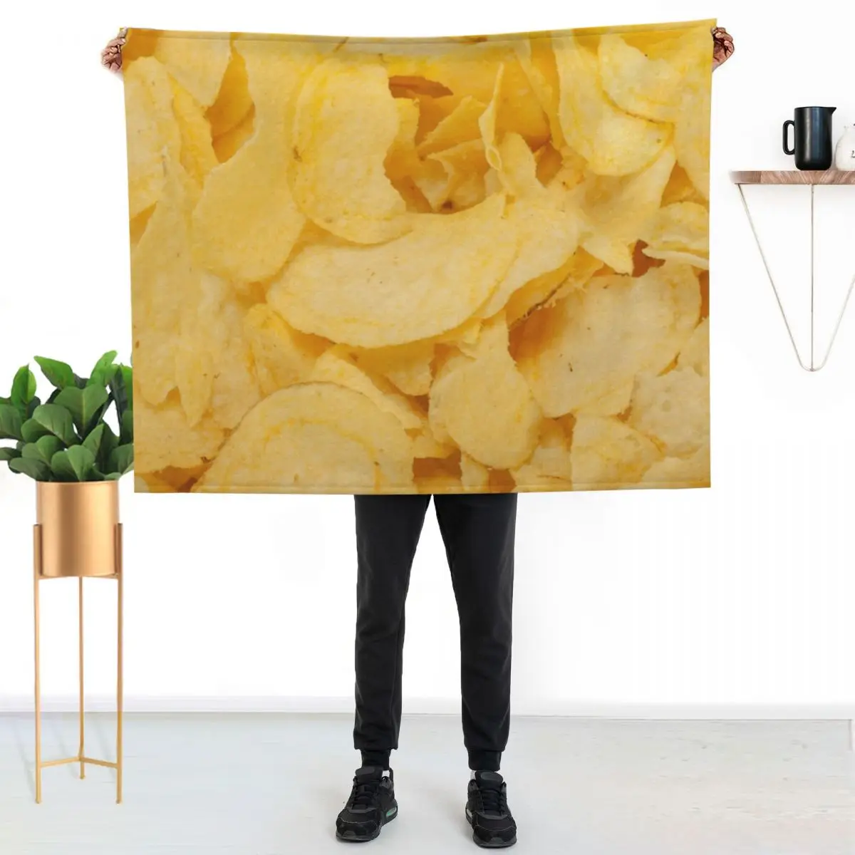 

potato chips Throw Blanket Warm Napping Blanket for Office Couch Bed