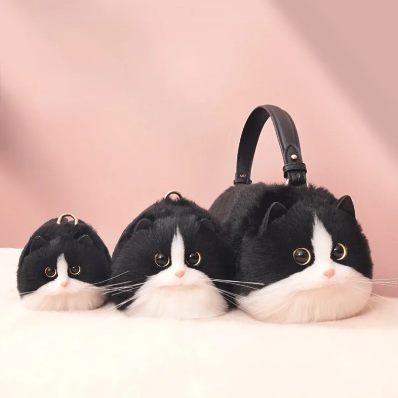 Shoulder Bag Plush Cute Cat Phone Bag New Women's Bag Crossbody Birthday Gift Purses and Handbags Personality Street Fashion