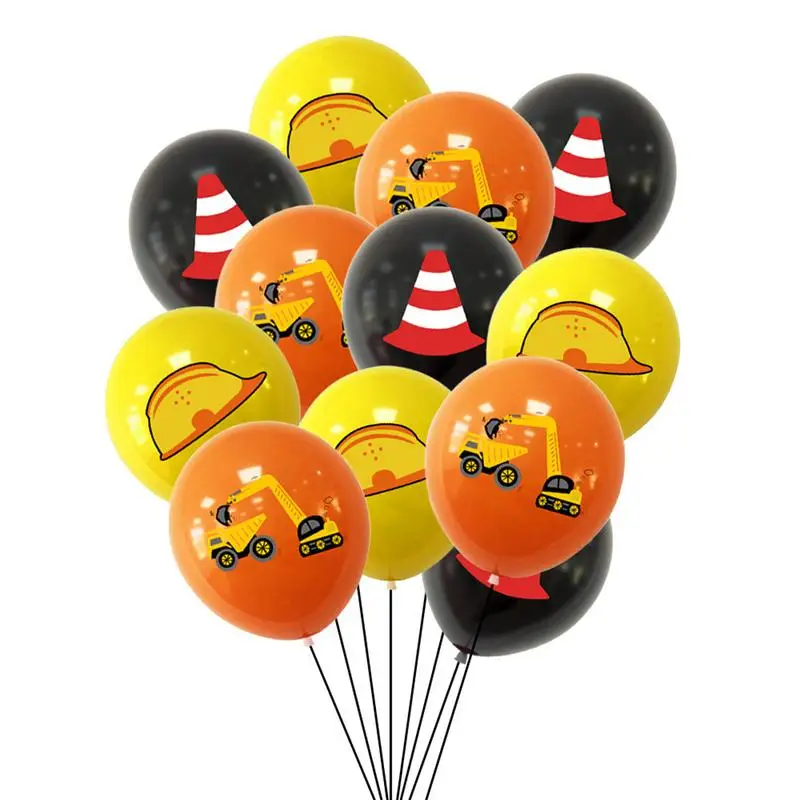 Construction Theme Birthday Party Dump Truck Party Decorations Banner Cake Toppers Balloons For Construction Birthday Themed image 4