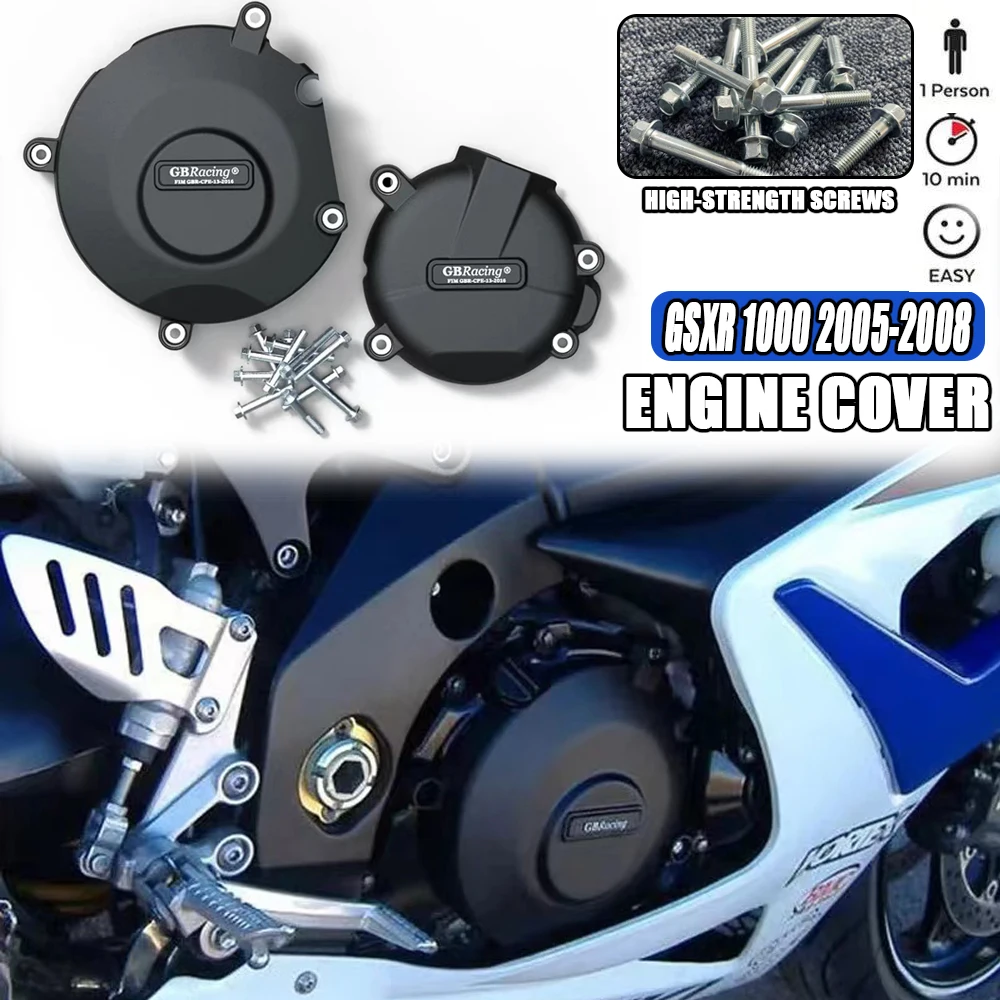 

For Suzuki GSX-R1000 Motorcycle Engine Cover Guard Racing For Suzuki GSX-R1000 GSX-R GSXR 1000 GSXR1000 K5 K6 K7 K8 2005-2008