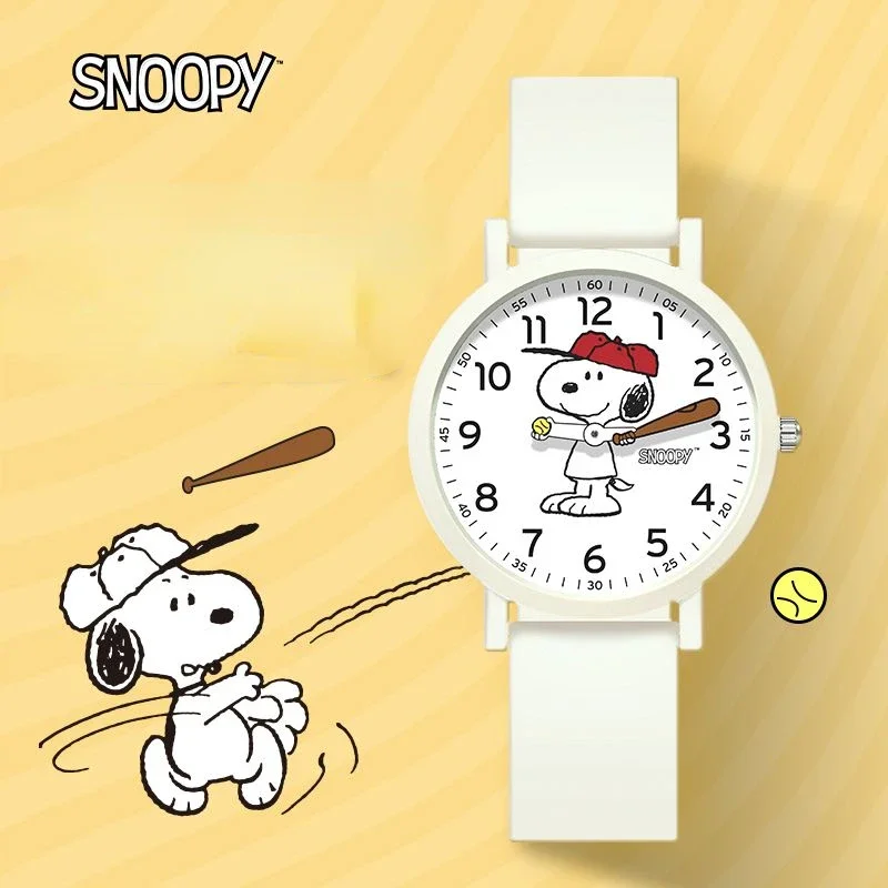 New Genuine Snoopy Watch Pointer Ins Baseball Talent Boys Girls Fashion Waterproof Watches