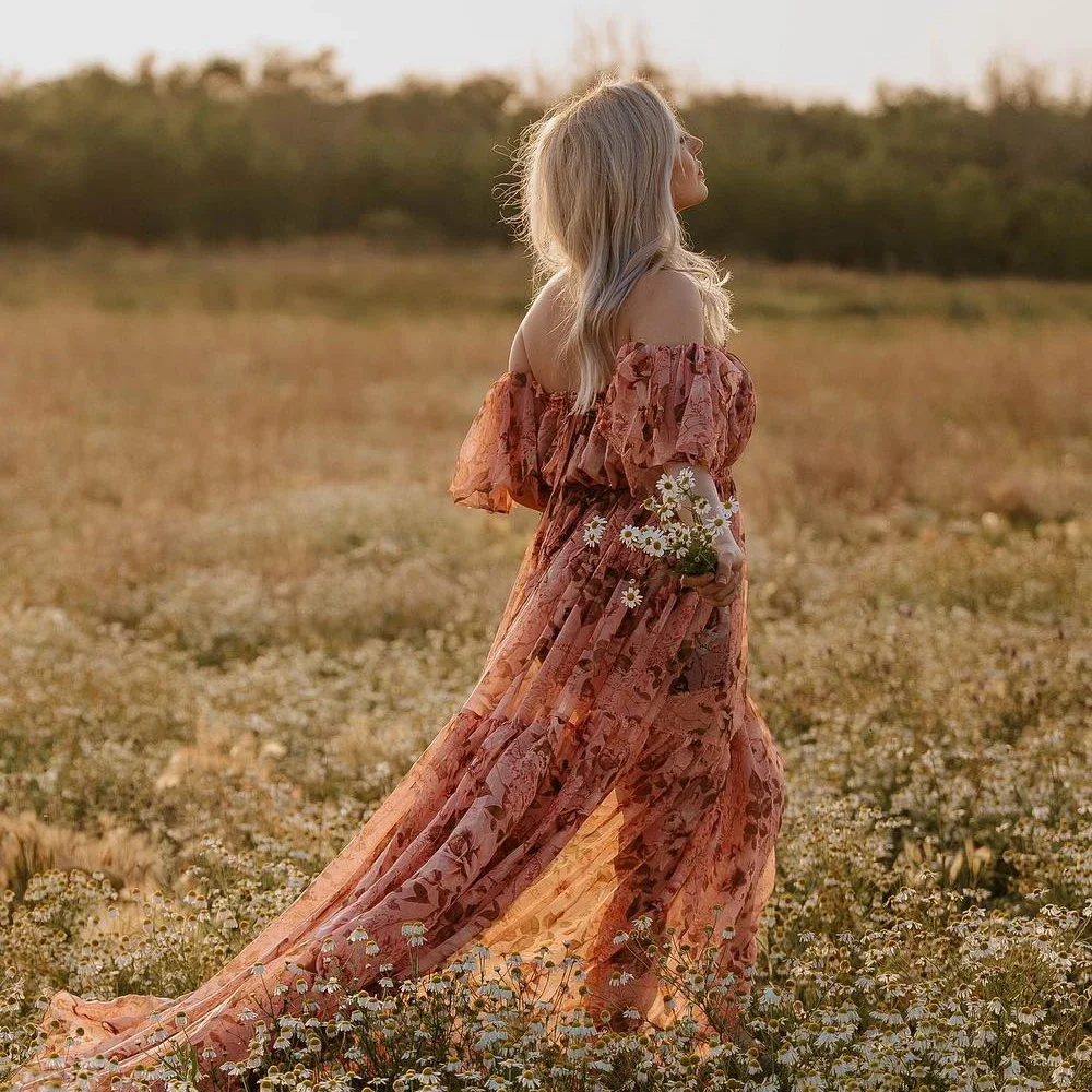 one-shoulder-maternity-photography-dresses-rose-chiffon-sexy-elastic-short-top-dress-photo-shoot-pregnant-dress-for-women