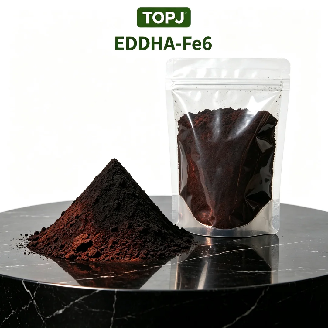 TOPJ EDDHA Iron Chelate 6% Powder EDDHA-Fe Micronutrient Fertilizer, Plant Iron Nutrient For Citrus Grape Vegetable Ornamental