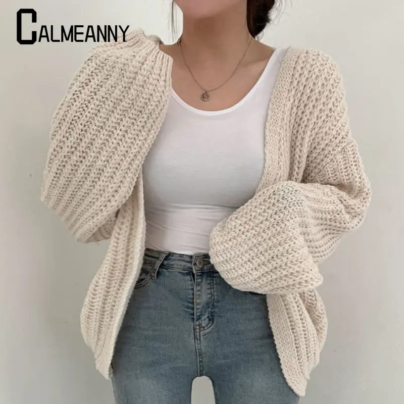 Abrigo de estilo coreano para mujer, cárdigan de manga acampanada, Estilo Vintage, y2k, otoño