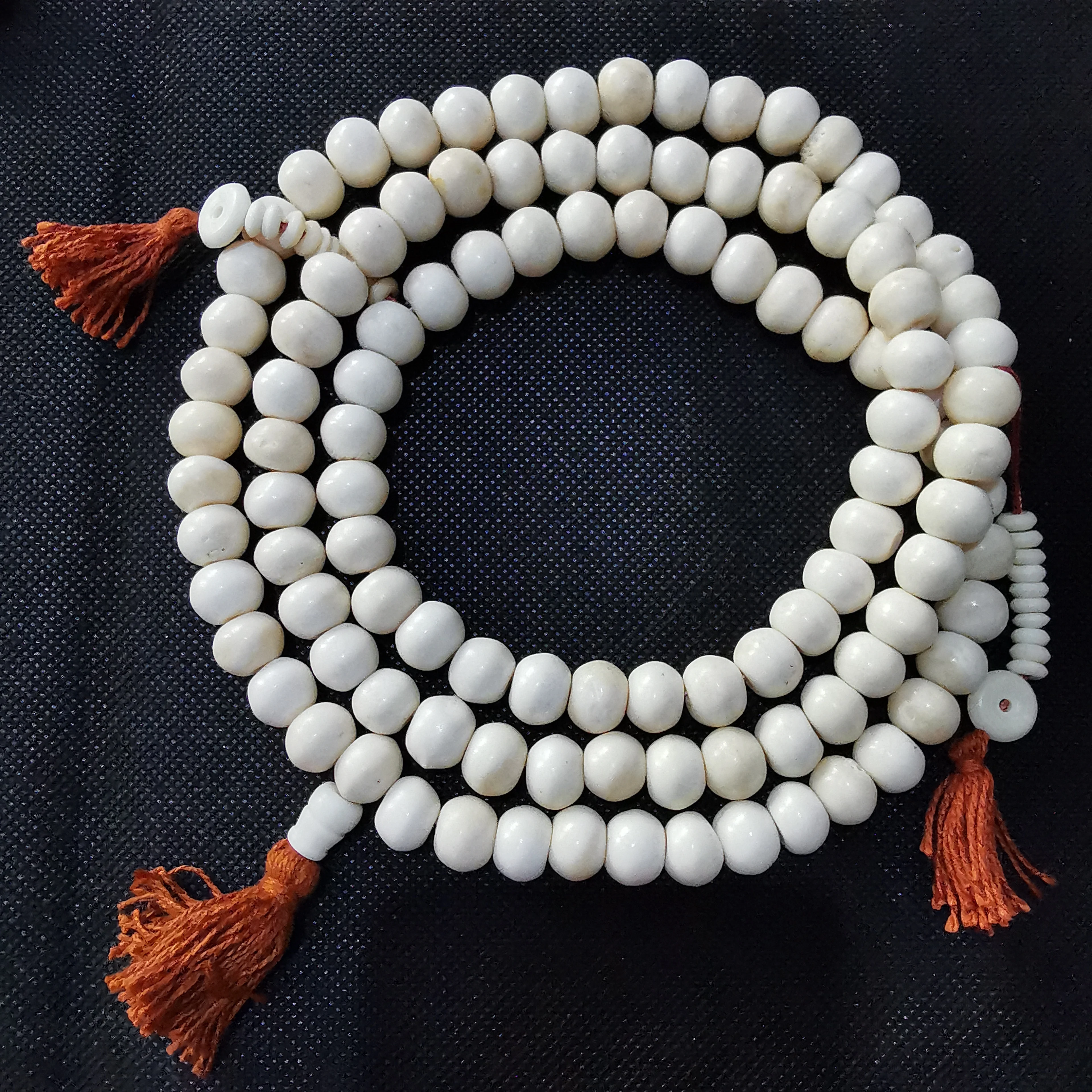 BRO814 Tibetan Rosary 108 White Yak bone Prayer Beads Mala Man Amulet Necklace Buddhist 8mm 10mm 12mm