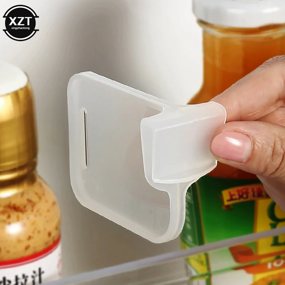 

4Pcs Refrigerator Storage Partition Board Adjustable Plastic Divider Storage Splint Kitchen Refrigerator Side Door Divider Clips