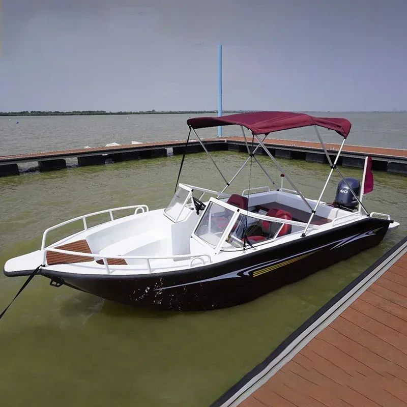 Glasvezel sportboten 17ft motorboot 530 mm voor recreatie en entertainment bij vissen