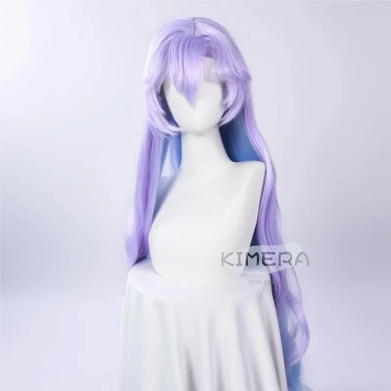 

asdh8@Wuthering Waves Cantarella Cosplay Wig Blue Purple Long Hair Rinascita Fisalia Family Halloween Party for Women Girls Carn