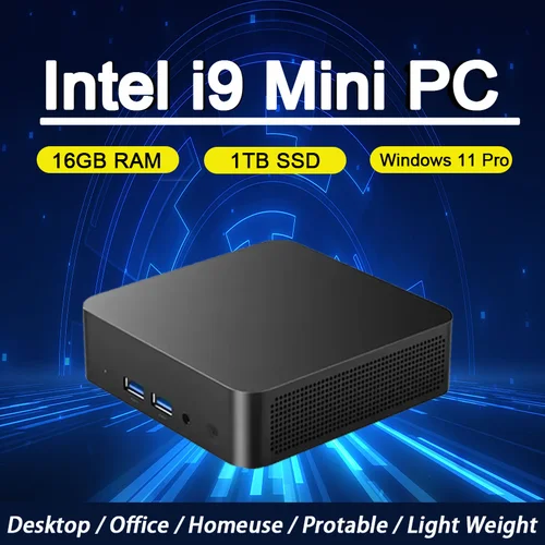 【3 años de garantía】2025 nuevo Mini PC portátil Gamer Core i9 8950HK Windows 11 Mini ordenador de juegos PC de escritorio 16GB RAM 1TB SSD PC