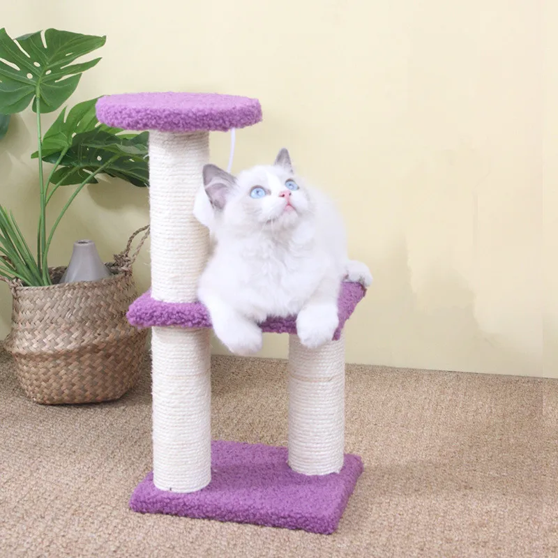 

Cat Climbing Frame Three-layer Cat Nest Cat Climbing Integrated Cat Climbing Frame Cat toy Cat Grab Pole Cat Tree Pet supplies