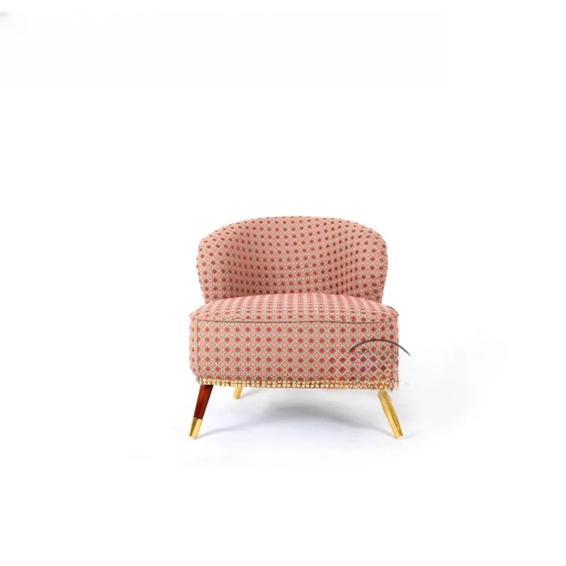 

Modern creative minimalist living room sofa chair, bar fabric single seat