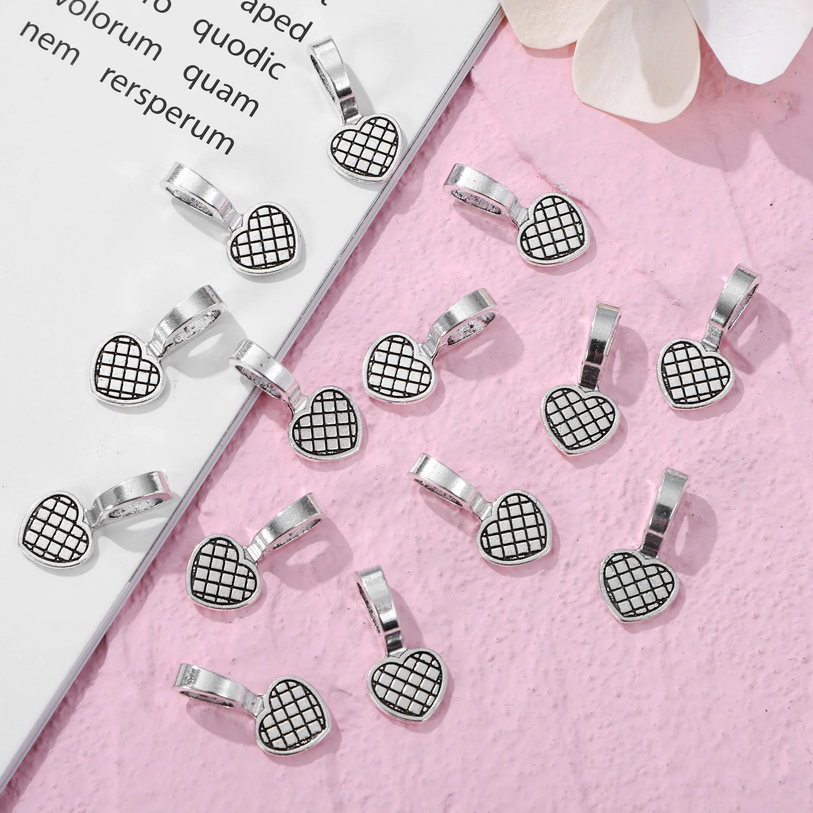 

100 pcs Vintage Alloy Jewelry Bails Necklace Pendants Bracelet Chain Pendant Bails For Men Diy Charms Mens Necklace Pendant