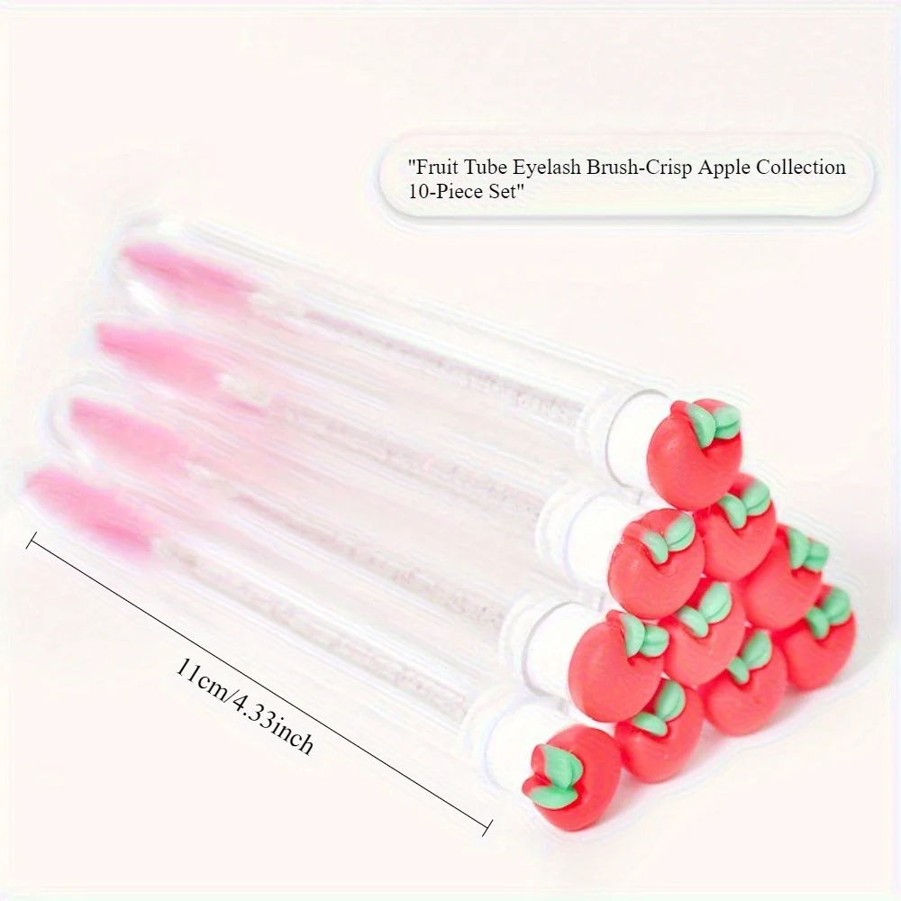 10 szt. Szczoteczka do rzęs z pyłoszczelną probówką przenośna kryształowa szczepienie szczoteczka do rzęs grzebień do rzęs szczoteczka do brwi Mini przybory do makijażu