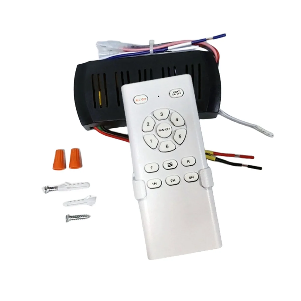 

Frequency Conversion Ceiling Fan Remote Control Kit Light High Voltage 6-Speed Remote Receiver Controller