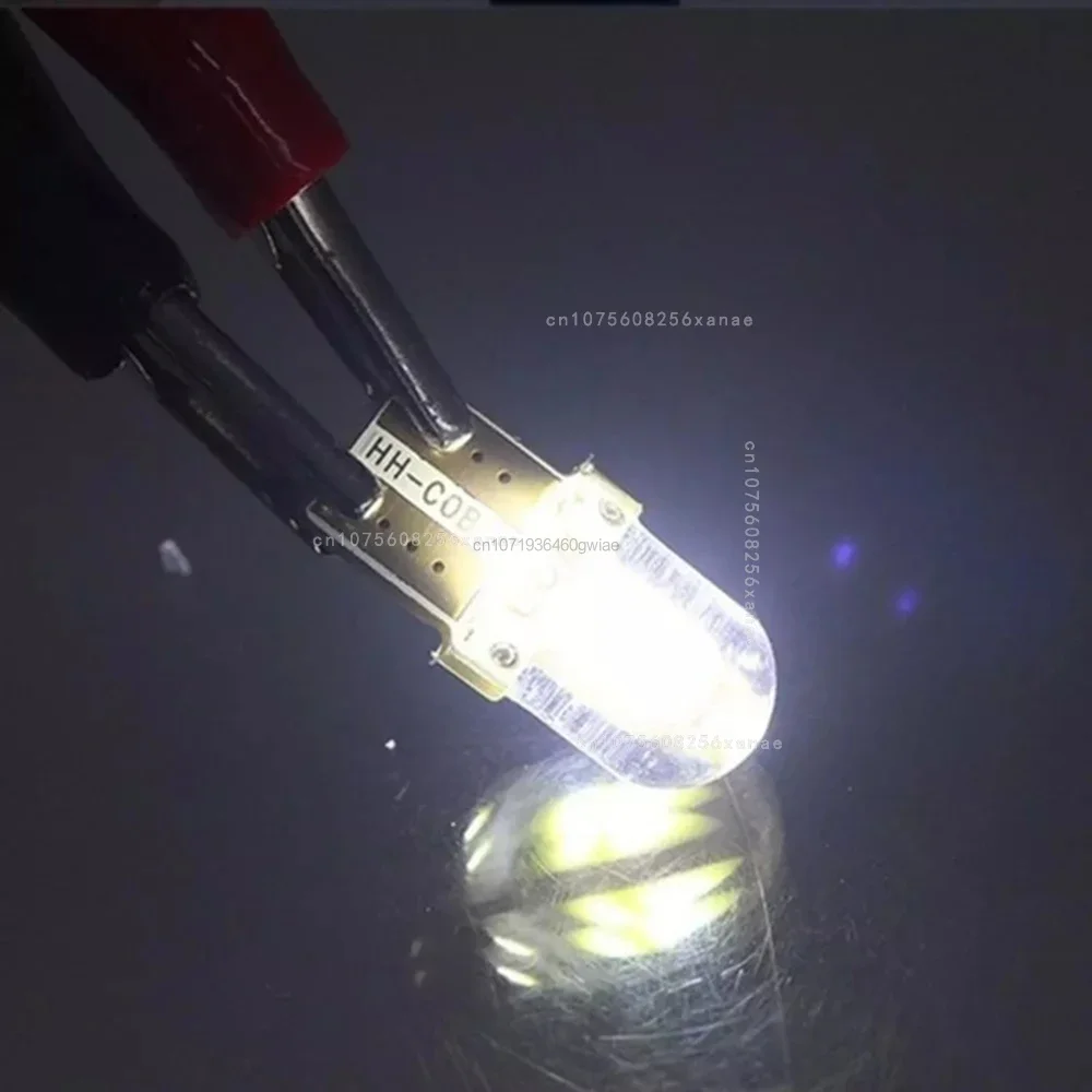 10Pcs T10 W5W BULB LED Car License Plate Lamp COB T10 LED Canbus Clearance Lamp Led Parking Bulb Car Interior Reading Light