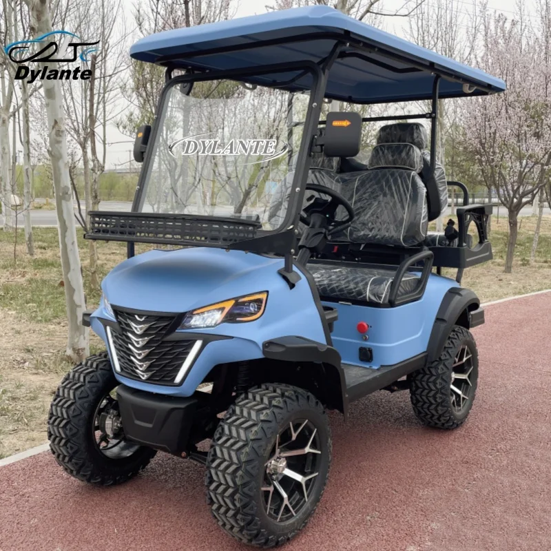 

Street Legal Adult Off-Road Four-Seat Electric Golf Cart With 60V Battery And Customizable Solar Panel Power
