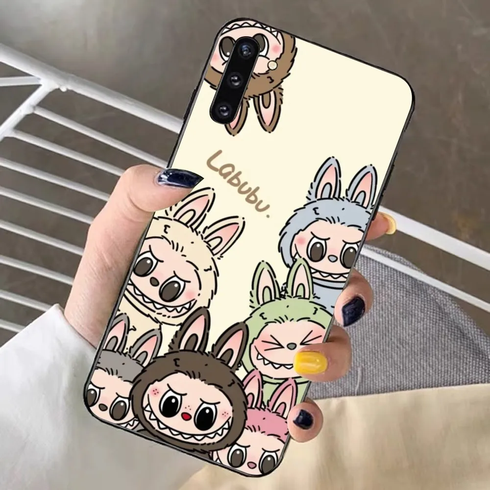 Cute Labubu Wave Case Phone Case For Samsung Note 8 9 10 20 Pro Plus Lite M 10 11 20 30 21 31 51 A 21 22 42 02 03