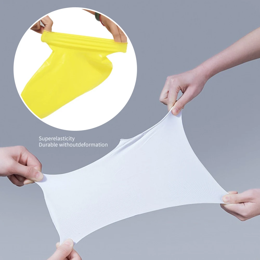 Non-Slip Latex Shoe Covers Waterproof Shoes Protectors Rain Shoe Cover Elastic Reusable Rain Boot Unisex