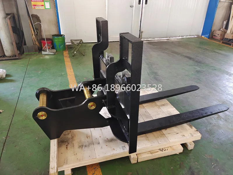 1-40톤 굴삭기용 중장비 팔레트 포크 - 18개월 보증 - 고강도 합금 구조