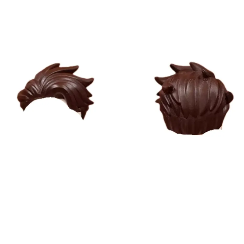 MOC Building Blocks Mini Figure Stylish Boy Hairstyle Accessory Assembly Model Trendy Toy Display Piece Collectible Gift