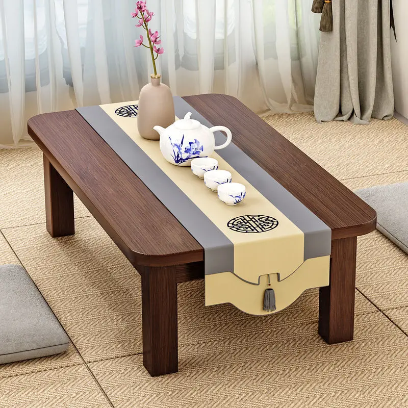 Nanzhu Kang  household solid wood tatami small coffee kang dining  bay window study desk computer low