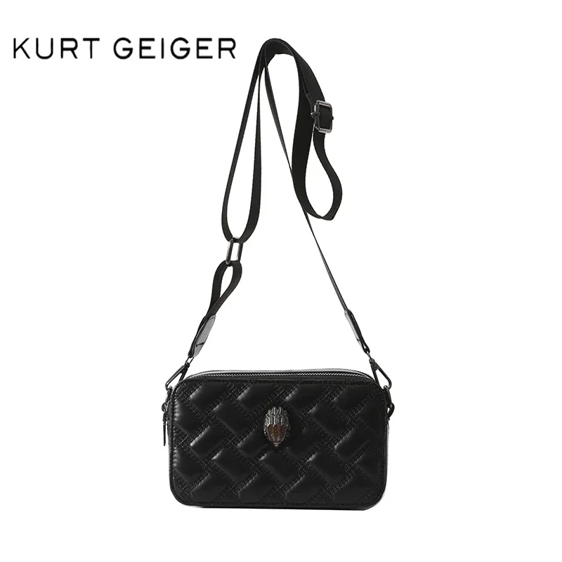 Kurt Geiger Shoulder Bag 2024 Designer Luxury Camera Bags Fashion Trendy Ladies Zip Letter Small Square Bag Brand  Women Handbag