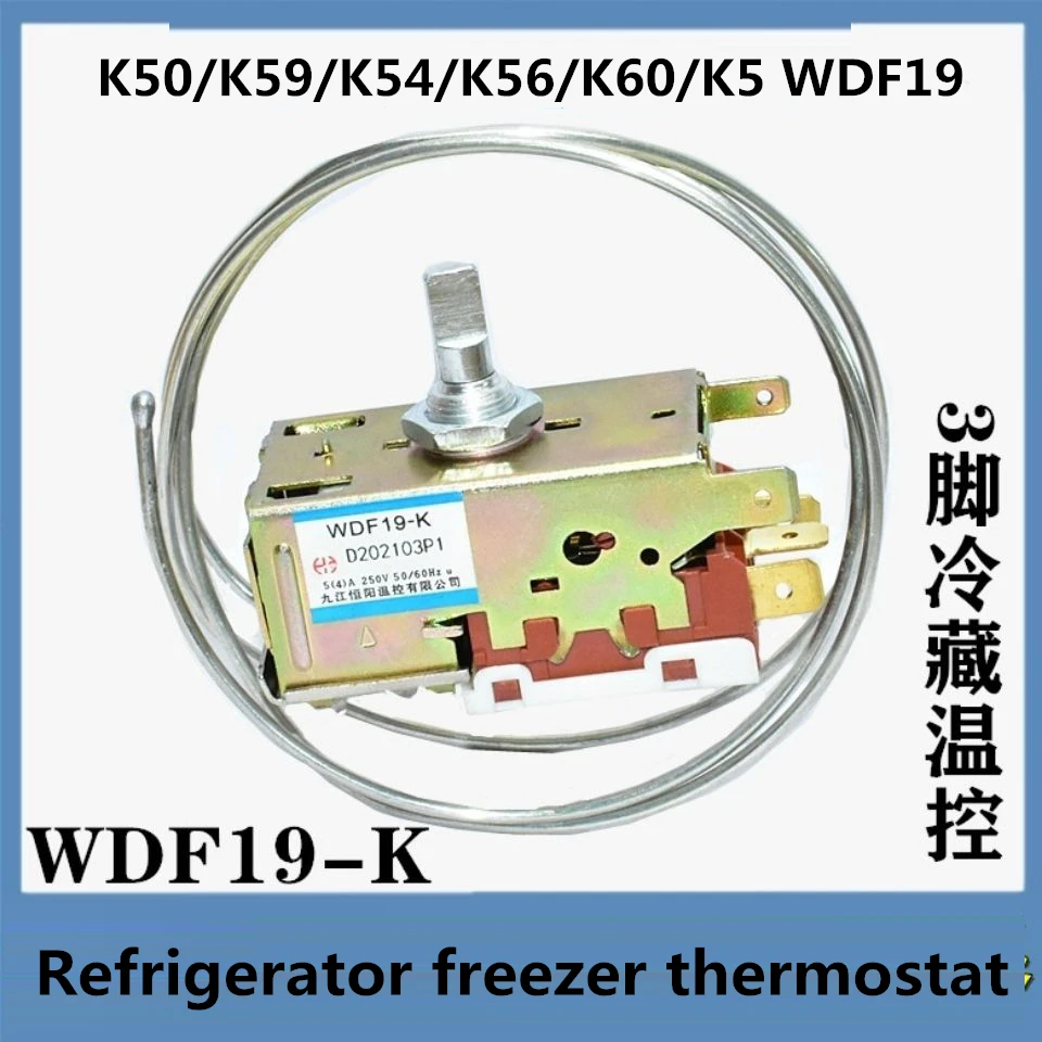 

Refrigerator Temperature Controller Thermostat WDF19-K K50/K59/K54/K56/K60/K5 Temperature Control Switch Freezer 250V AC