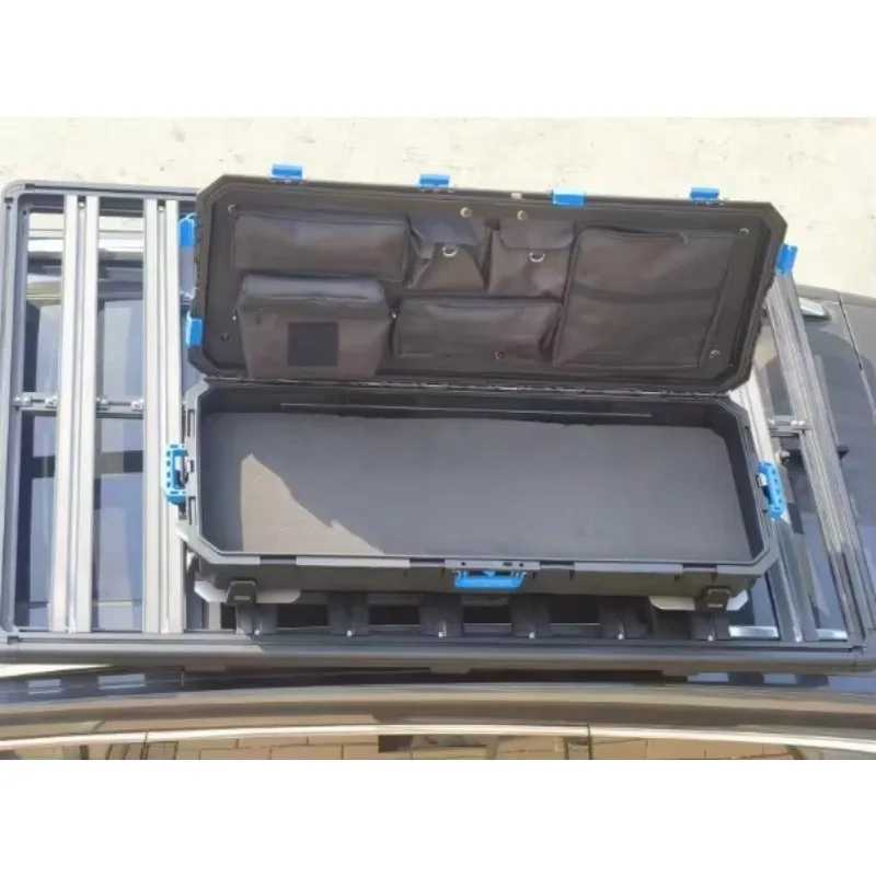 Stlf New Condition 88-Liter Tactical Roof Box For SUV Top Luggage Car Outdoor Storage Rack Storage Box 3