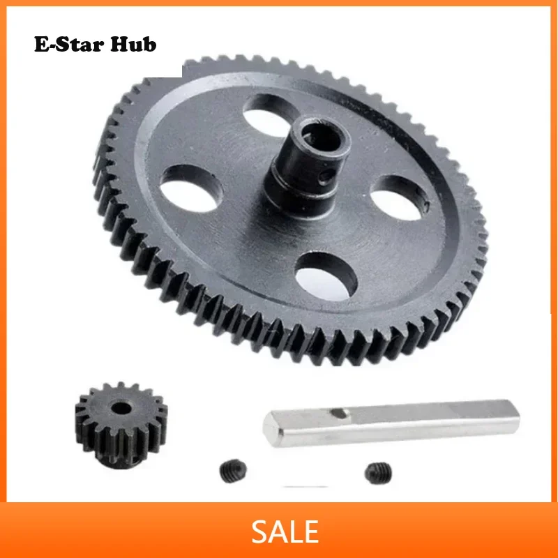 Wltoys 1:12 12428 12423 12429 FY-03 Off-road Vehicle Remote Control Car Metal Center Reduction Gear 62T+17T Motor Gear Accessori