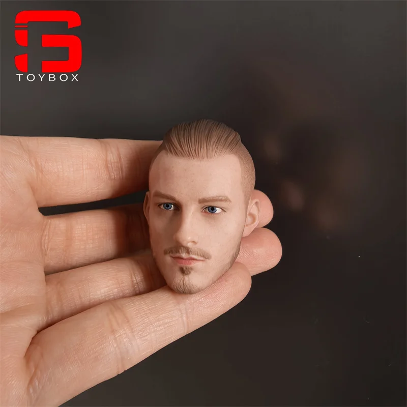 1/6 Skala Męska głowa wojownika Rzeźba Model Pasuje do 12-calowej męskiej figurki żołnierza Lalki ciała