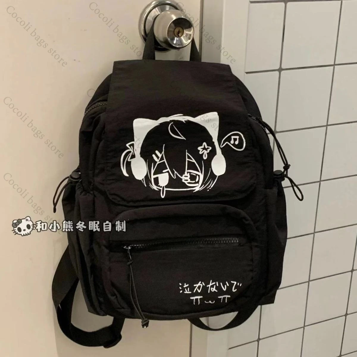 Kawaii Print Rucksack Y2K Damen Tasche Casual Rucksäcke für Frauen Leichte Taschen für Frau Weibliche Taschen Teenager Jugend Rucksäcke